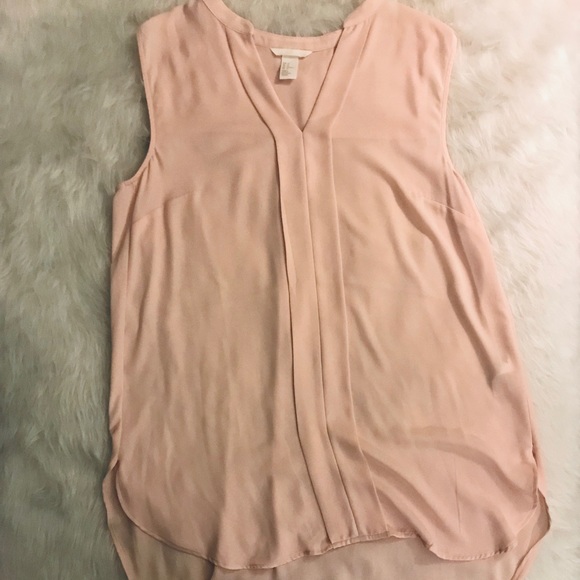 H & M Light Pink Sleeveless Blouse - Picture 2 of 4